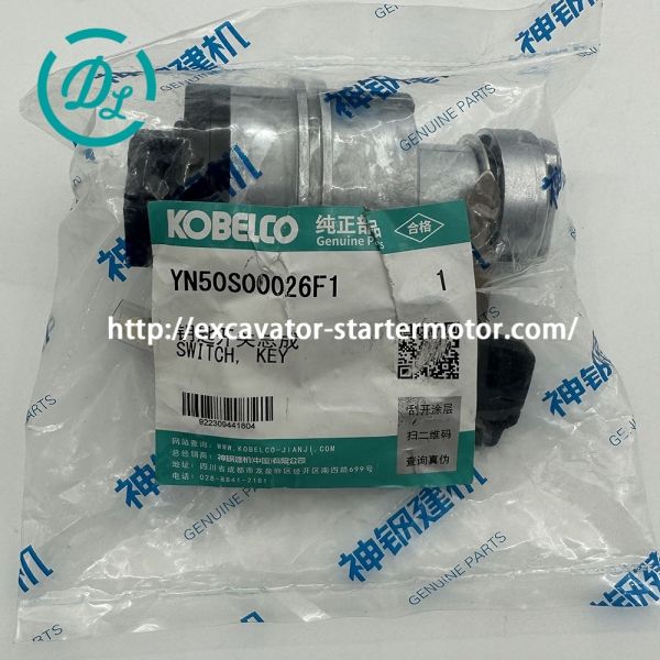 Interruptor de encendido Kobelco YN50S00026F1 para excavadora SK200-8