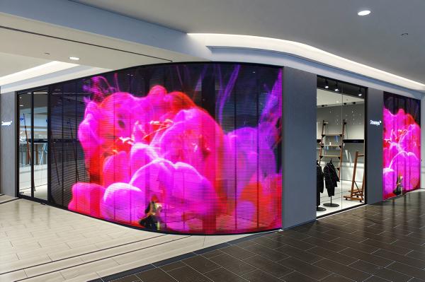 Indoor DC5V Grille LED Screen  , LED Transparent Screen Display