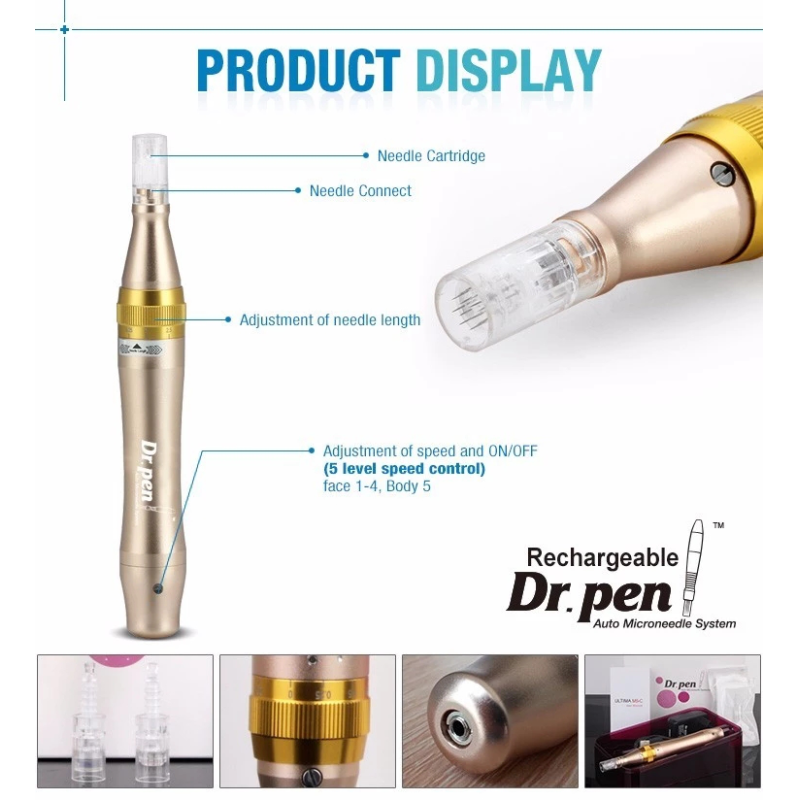 Plastic and Surgical Steel Needle Material The Secret to M5-C Gold Dermapen's Success