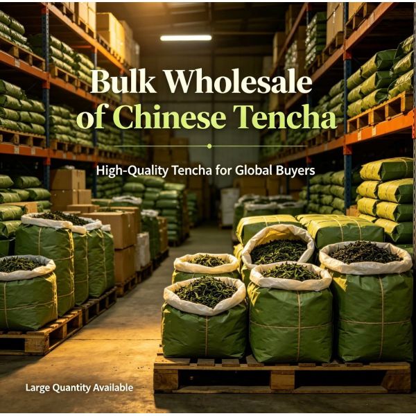 Organic Chinese Ceremonial-Grade Tencha Green Tea Leaves Bulk Raw Material for Fine Matcha Powder Production