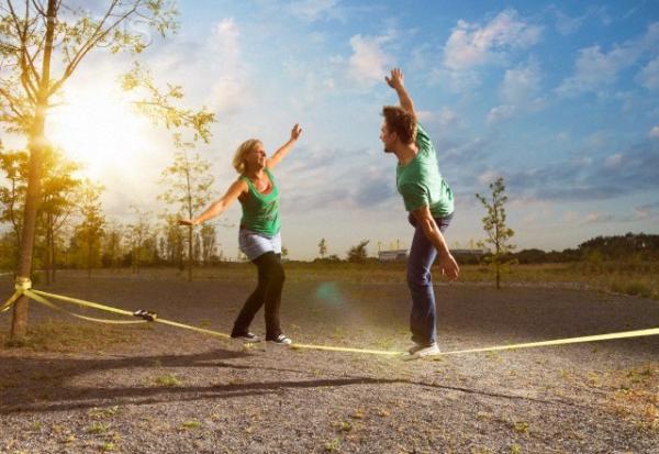Reliable  Portable Slackline Rope , Long Slackline 30–100 Foot   High Tension