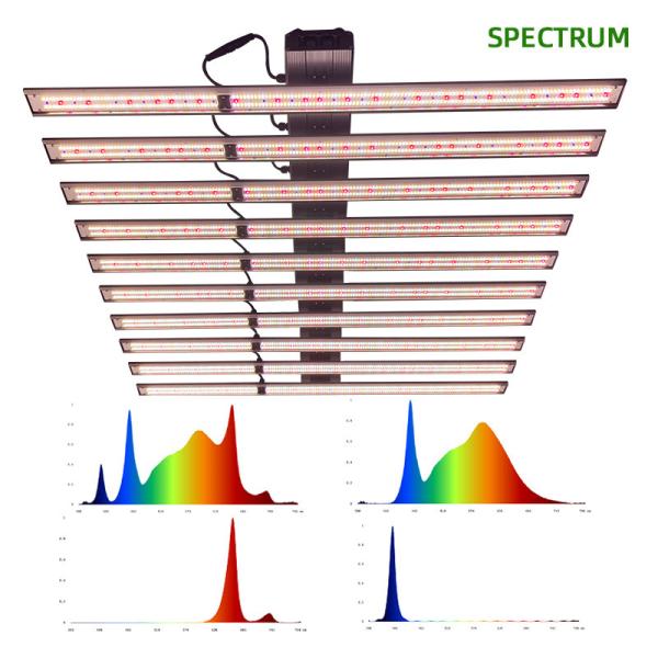 1000W 3 canais Dimmable LED Plant Growing Lights Material de liga de alumínio