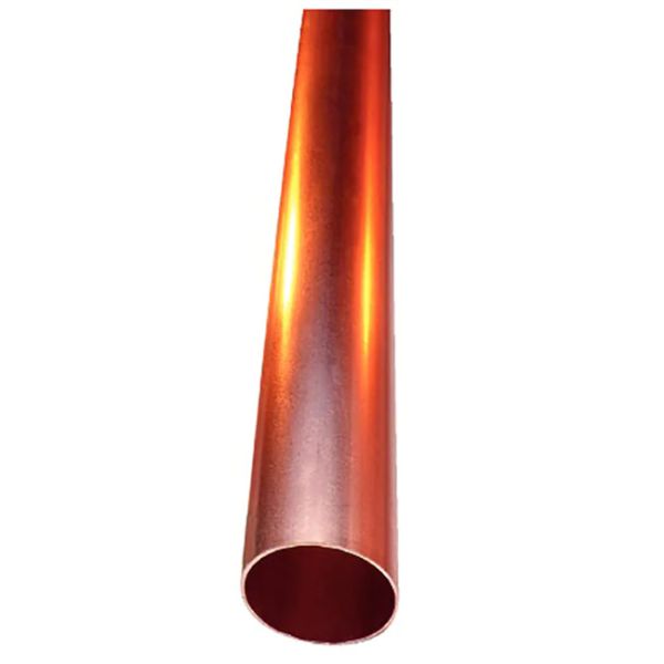 Polished Soft 0.2mm~910mm  Straight Copper Pipe Tube Round Shape