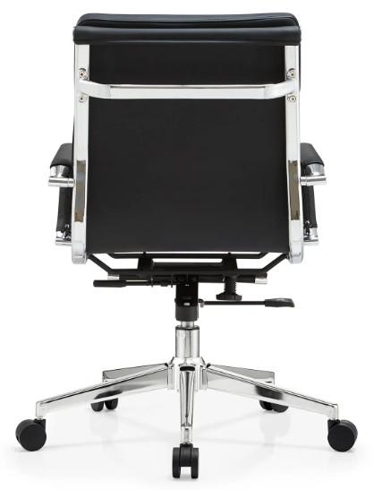 Pu Leather Boss Mid-back Metal Frame Ergonomic Office Furniture Adjustable Swivel Executive Office Chair