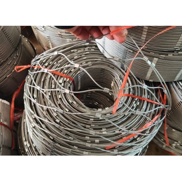 66*66mm Balustrade Cable Mesh 2.5mm Wire Rope Mesh For Stairs Protection