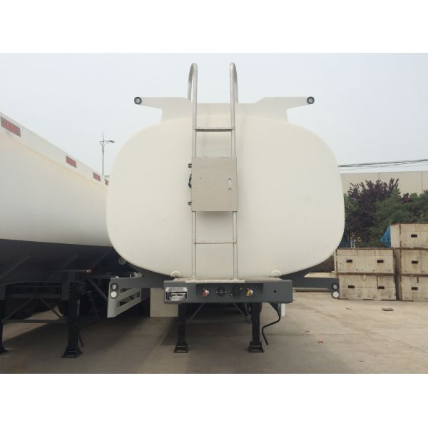 35 Ton 42m³ Stainless Steel Jet Crude Oil Tanker / Fuel Tank Trailer