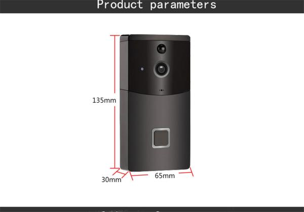 Danmini Wi-Fi Doorbell Video Door Phone Support Night Vision Motion Detection Cloud Storage(WF05-ty)