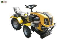Tracteur à essence 4x4 synchronisé Mini-tracteur avec siège du conducteur et tondeuse à disques 3