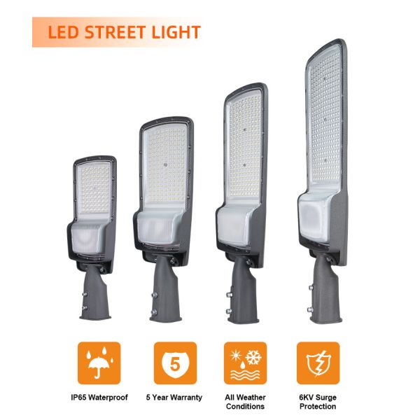 Parking Lot Outdoor LED Street Light 50W 100W 150W 200W Roadway