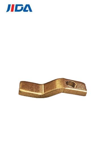 M3 Stamped Copper Plated Square Weld Nut Z Shaped