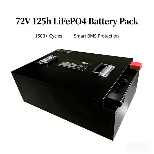 Custom 72V 125Ah LiFePO4 Lithium Battery for Electric Motorcycles with 1500 Cycle Life and 0-55℃ Operating Range