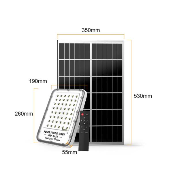 Aluminum Alloy IP66 Solar Spot Lights With Remote Panel