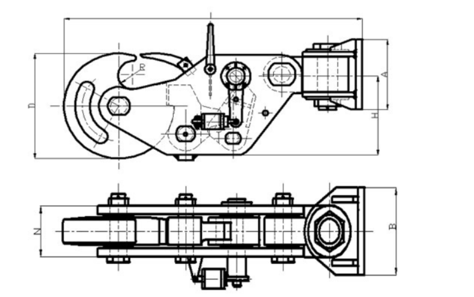 Equipamento pneumático de Marine Towing Hook Ship Towing do disco da liberação rápida