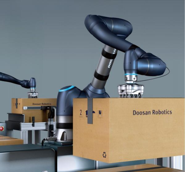 Novíssima Doosan Robotics H2515 Carga útil 25kg Chega a 1500mm Objeto pesado Manipulação Cobot Braço Robótico Robotic Palletizer