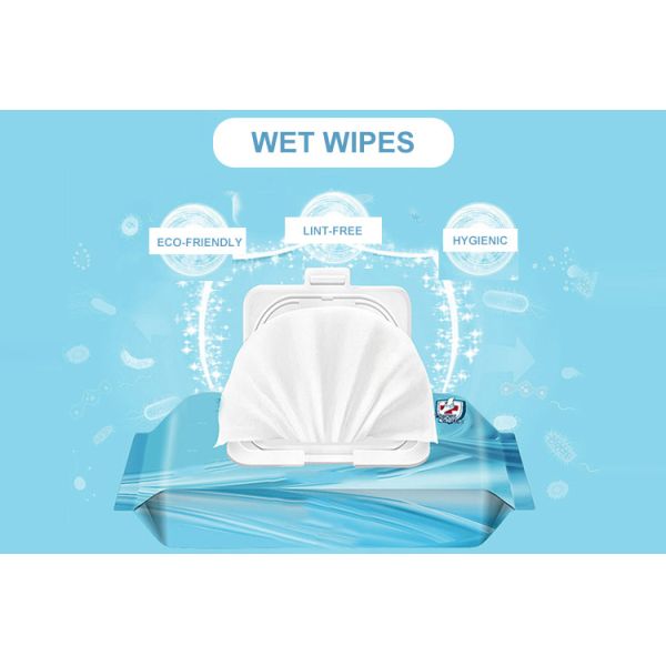 Paralelo no tejido de la tela de Spunlace del Pes de la fuerza el 80% del 20% que traslapa para los trapos mojados