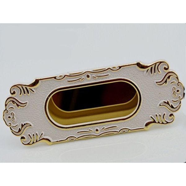 Furniture 32mm Hidden Kitchen Door Handles White Elegant Style Decoration Conceal  Dresser Pulls