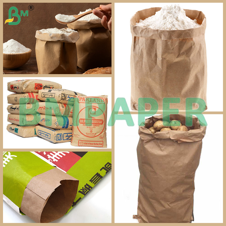 Heavy - Duty Packaging Kraft Paper Suitable For Cement Bags, Flour Bags, Chemical Packaging