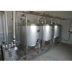 Système CIP personnalisé de haute qualité pour la ligne de transformation des fruits Machine propre en place SUS304/316 avec PLC