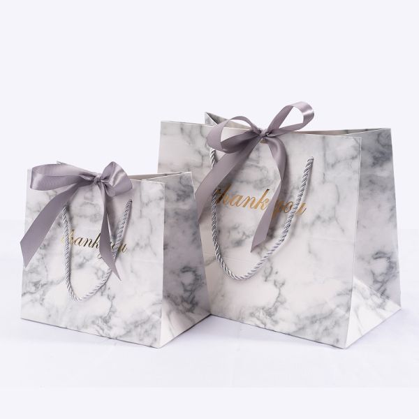 Принимается заказ по заказу. CAIFENG Luxury Marble Paper Bag для обуви, одежды, упаковки.