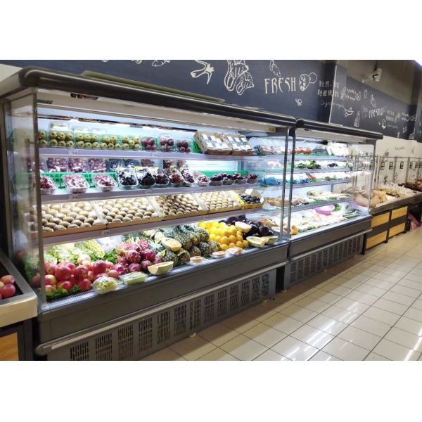 Refrigerated охладитель открытой выкладки товара напитка со светом СИД