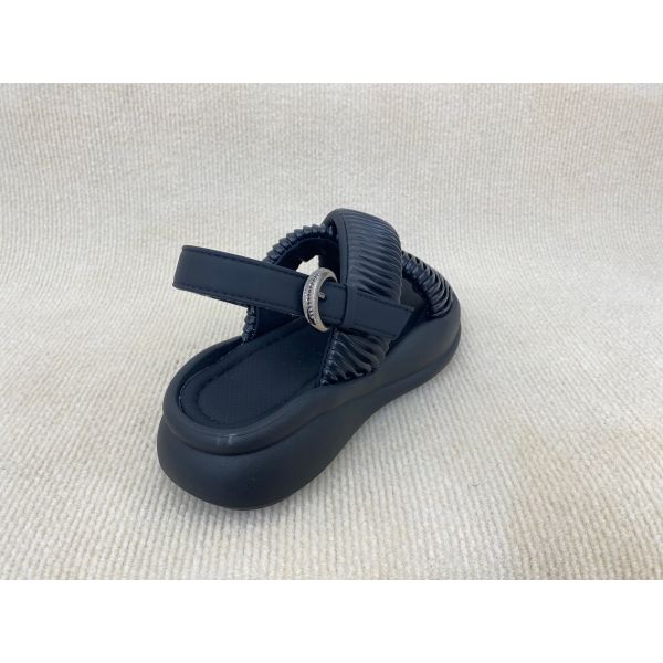 Flat Heel Women Black Flip Flops For Beach Pool Summer Black Platform Flip Flops