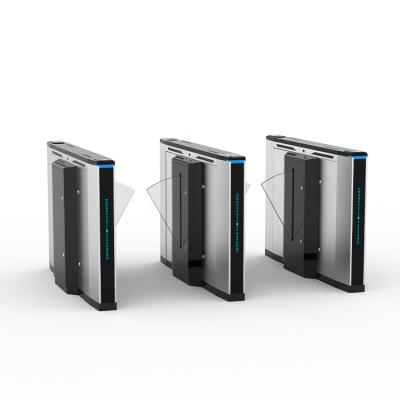 Access Control Flap Barrier Turnstile Gate SUS304 Stainless Steel For Library