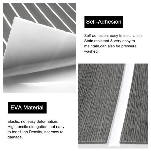 Thermal Insulation Decking Mat for Yacht Woowave Self-adhesive Camouflage EVA Flooring