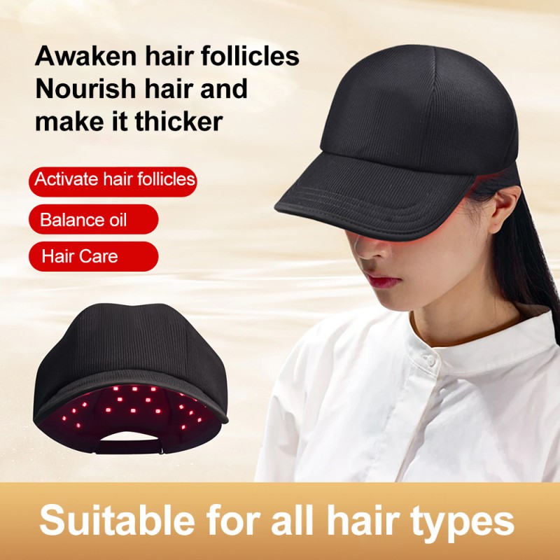 Wireless 97pcs LED Anti Hair Loss Scalp Treatment 850nm 660nm Red Light Hair Growth Cap
