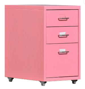 Office Equipment Steel Storage Cabinets 3 Drawer Metal Mobile Pedestal