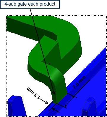 Top Frame Deformable Product Plastic Injection Mould For Automotive Interior