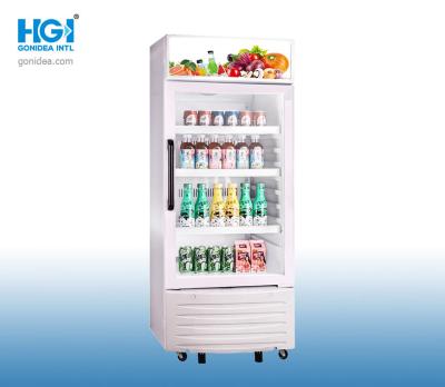 refrigerar branco do fã do refrigerador da mostra da cerveja do refrigerador da exposição do vidro da cor 170L