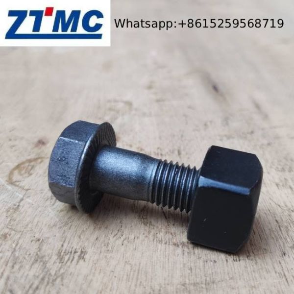 12.9 Grade PC300 PC200 Undercarriage Track Bolt And Nut High Strength