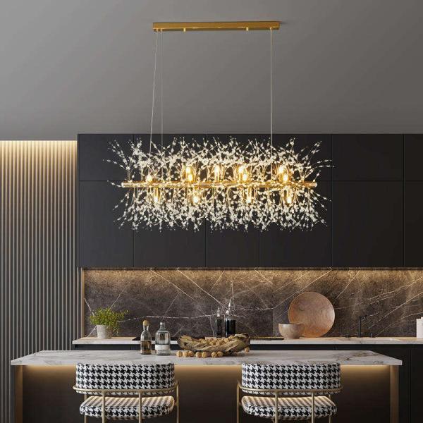 Luxury Crystal Ceiling Lights 3000K-6000K Decorative Hanging Lamp For Living Room Restaurant