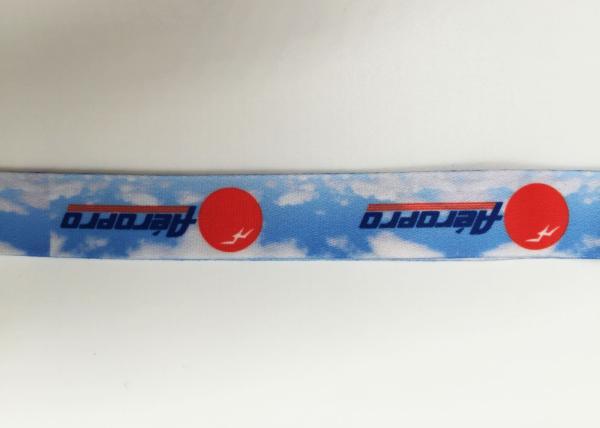 Attractive Cartoon Dye Sublimation Lanyards For Kids Hangings , Metal Hook