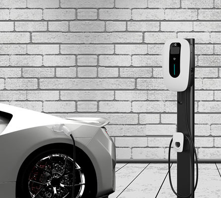 Стена установила быструю белизну черноты зарядной станции 7kw IP66 Wallbox EV заряжателя