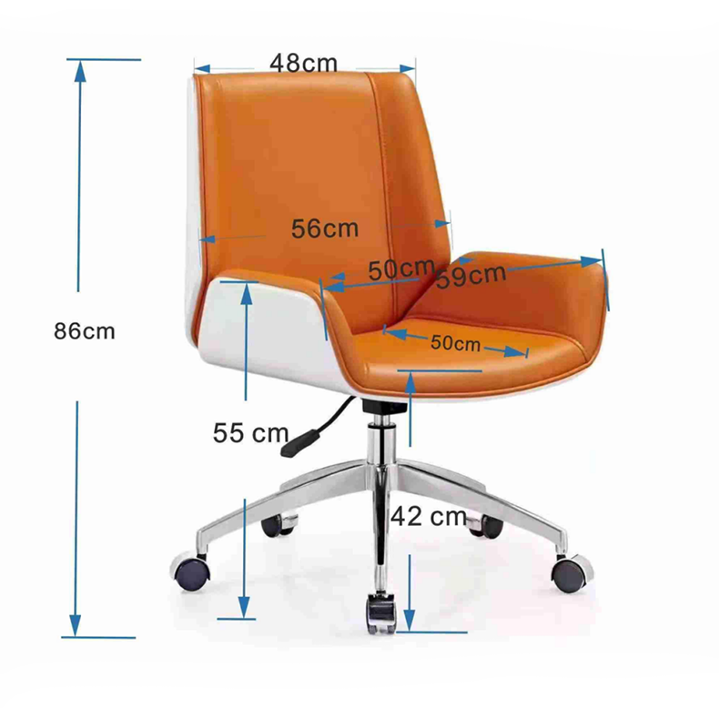 Staff High Back 3 in 1 Office Chair Ergonomic Adjustable Modern