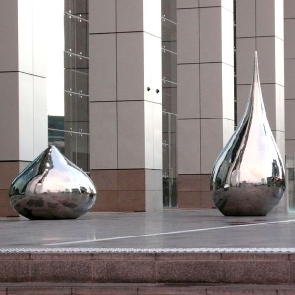 SGS Approve Landmark Modern Stainless Steel Abstract Sculpture 2mm Thick