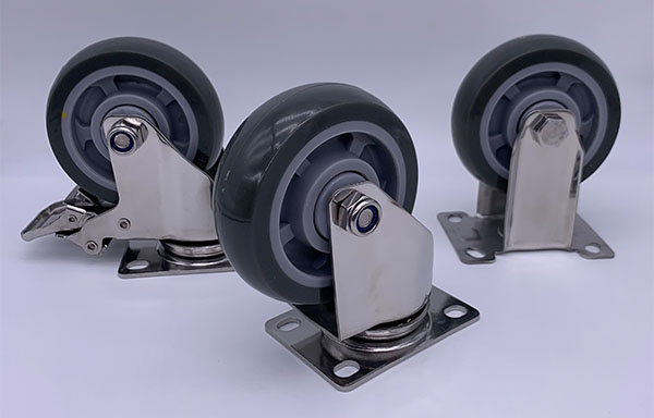 Рицинус нержавеющей стали SS промышленный катит жесткие окружающие среды 4 дюйма