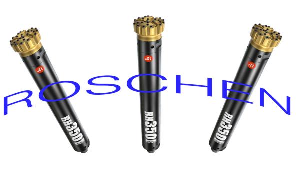 RH550 ferramentas de perfuração RH550R do martelo DTH 3 formações de rocha abrasivas da perfuração de alta velocidade