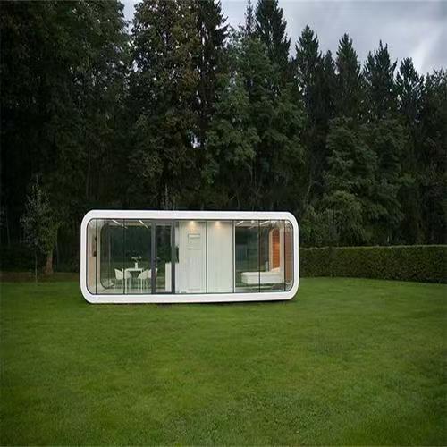 Prefab House Pod Capsule Hotel Room Steel Structure Bedroom Apple Pod Design for Villas Sleepovers Made Sandwich Panel Material
