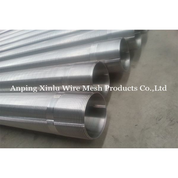SS316L Wedge Wire Strainer Pipe 6 Inch 152.40mm Inner Diameter Continuous Slot Screen Tube