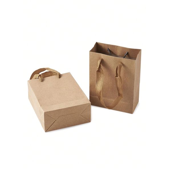 Customized Logo Paper Gift Bags Twisted Handle All Occasion Shoe / Clothing Packaging