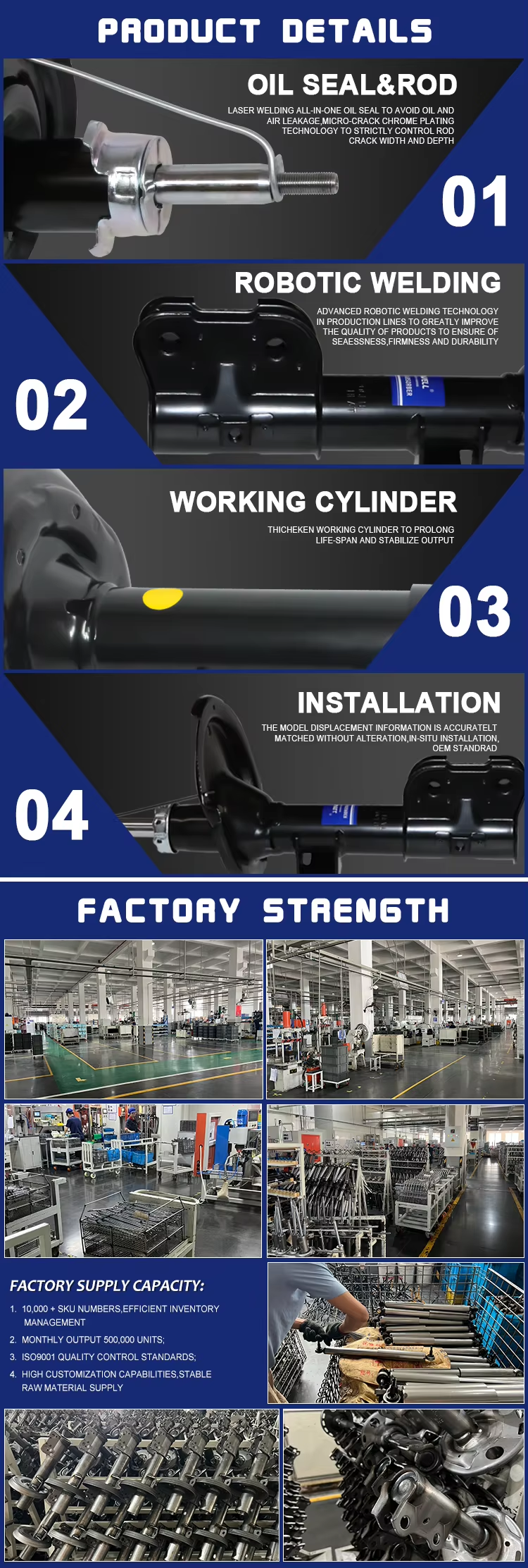 Поглотитель ударного подшипника 48530-69425 4853069425 Для Toyota LAND CRUISER 200 Год 2018-2019