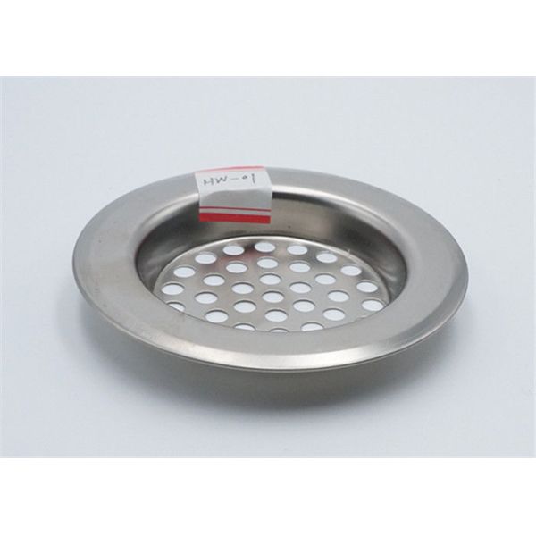 Silver Stainless Steel Sink Strainer Good Filter Effect Corrosion Resistance