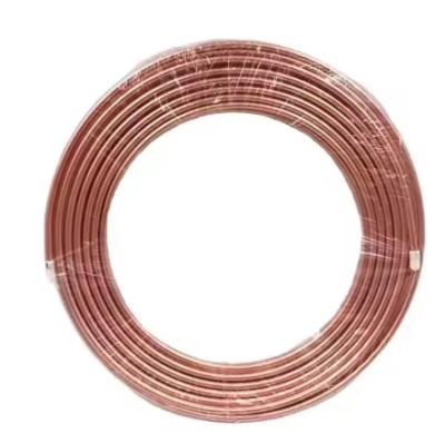 ASTM B280 AC 3/8'' 1/2'' 3/4'' 1/4'' Straight Copper Tube For HVAC Rolling Pancake Coil