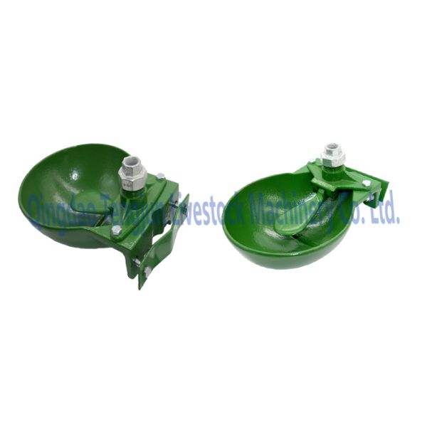 Green Cattle Drinking Cups Wall Or Tube Mounting Stainless Steel