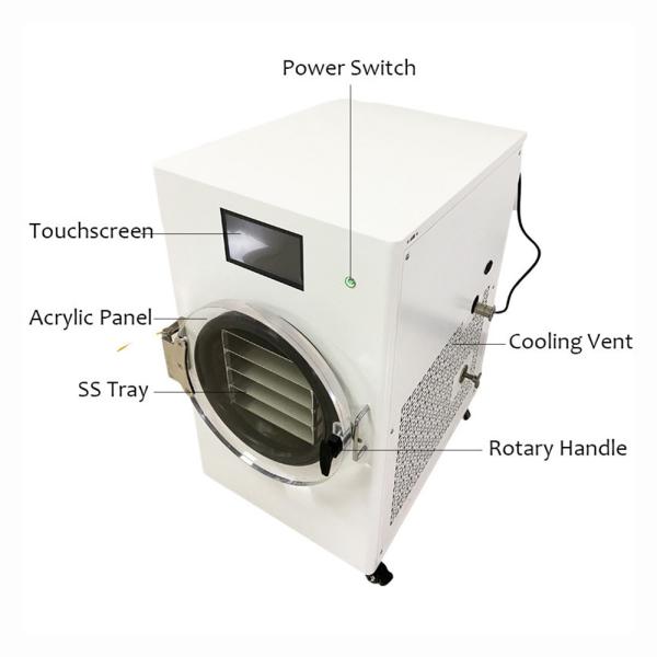 2 kg 6 kg 8 kg 12 kg Máquina de secagem por congelamento para alimentos domésticos