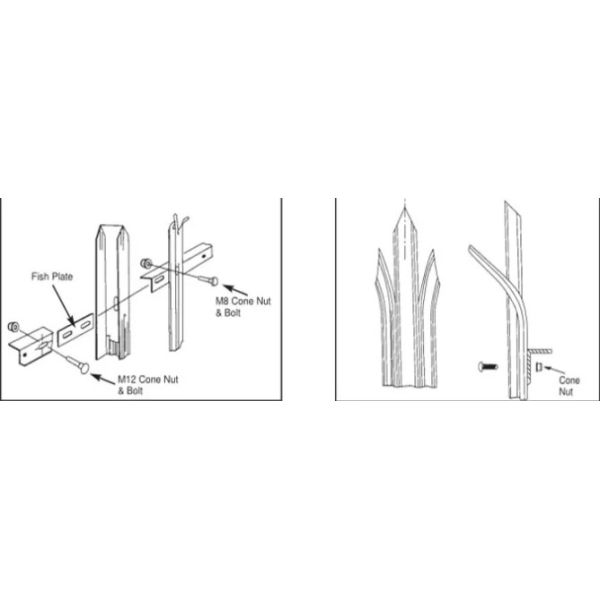 Трубчатый палисад безопасностью ограждая электрически сваренную стальную плоскую штангу для железнодорожной линии