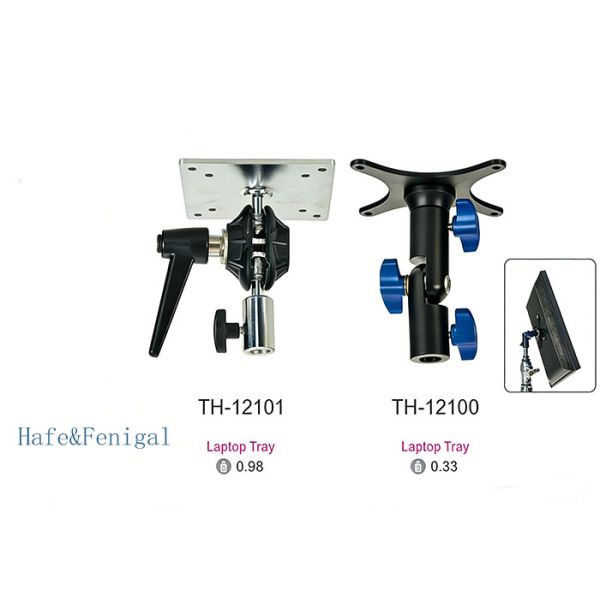 Universal Laptop & Monitor Mount Tray with Swivel Adjustment - Heavy-Duty Desktop Stand for Studio & Office Use