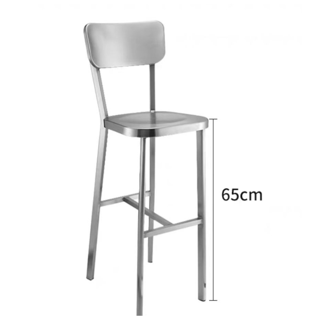 Brushed Stainless ESD Lab Chairs Medical Ergonomic Lab Stool Height Adjustable